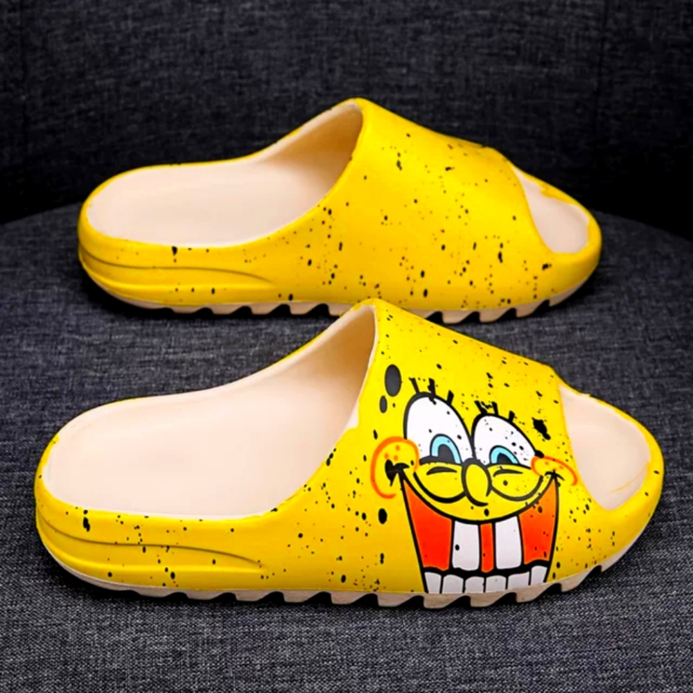 SpongeBob Yeezys slides.